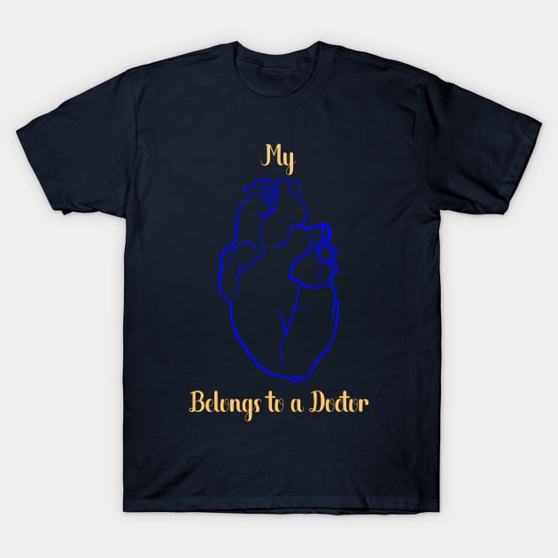 Valentine’s Day anatomical heart quotes for doctors T-Shirt by Holailustra